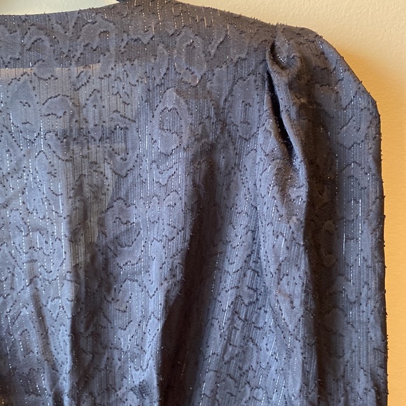 ✨BRAND NEW✨ DYNAMITE BLACK LEOPARD SPARKLY DRESS WITH RUFFLE DETAILING - Picture 16 of 16